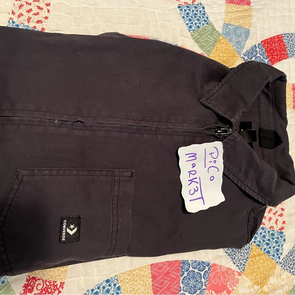 Carhartt look alike, Converse Dark Gray Canvas Jacket full zip